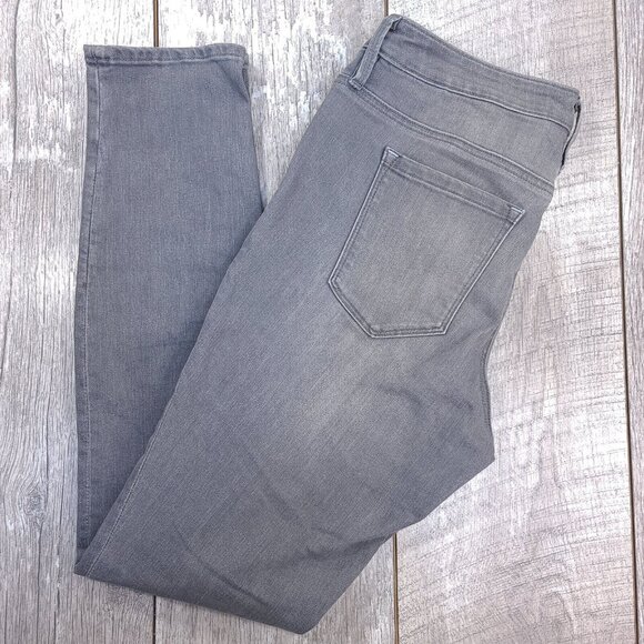 Athleta Womens Denim Sculptek Skinny Jeans Size 4 Gray Pants Mid Rise - Picture 1 of 13